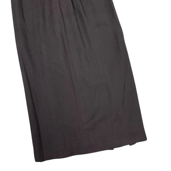 En Francais By Huey Waltzman Black Midi Skirt With Slit 4 Petite - Picture 7 of 8